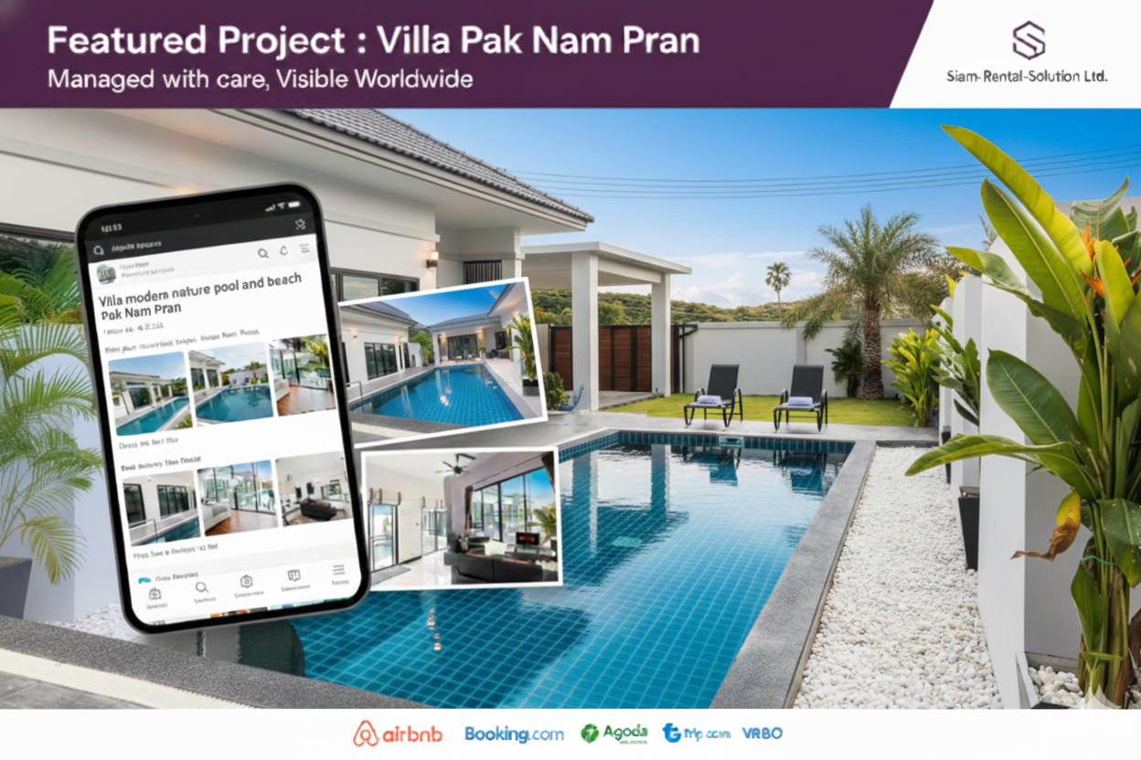 modern pool villa prak nam pran hua hin conciergerie property management airbnb