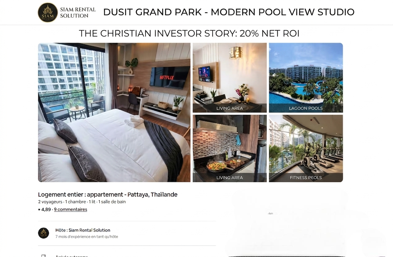 pattaya management airbnb company caretaker jomtien