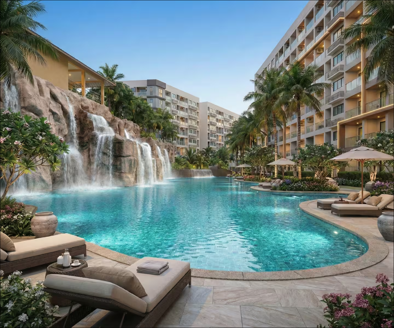 Professional short-term rental management for Laguna Beach Resort 3 Maldives in Pattaya Jomtien, maximizing ROI through expert concierge services.
